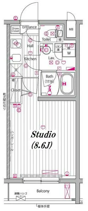 ガーラ・ヴィスタ練馬 4階階 間取り