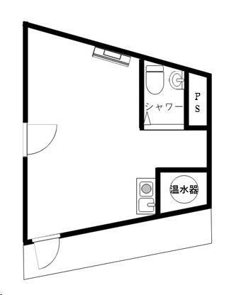 クレドハウス新宿(ワンルーム/B1階)の間取り写真