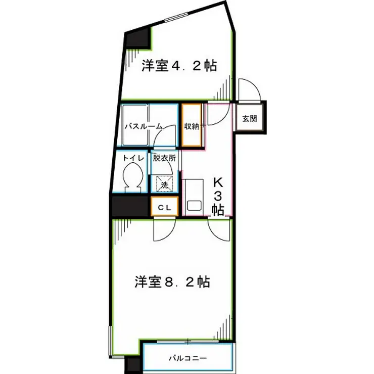 コンフォートいづみ 3階階 間取り