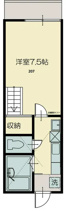 志幸18ミリオン 3階階 間取り