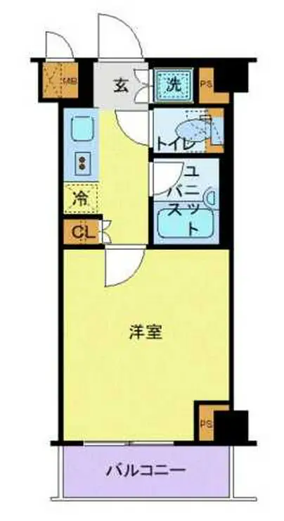 ルーブル多摩川七番館 4階階 間取り