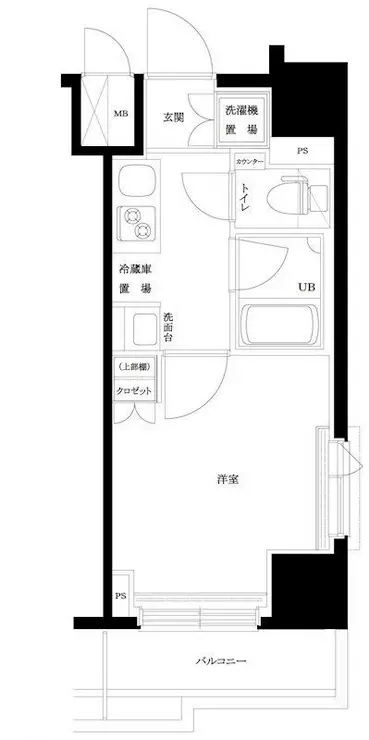 ルーブル大鳥居参番館 4階階 間取り