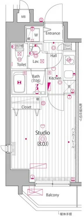 ガーラ・ヴィスタ水道橋 2階階 間取り