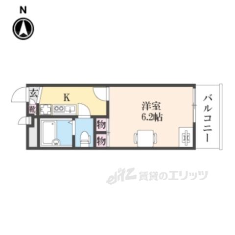 レオパレスSYOU(1K/2階)の間取り写真
