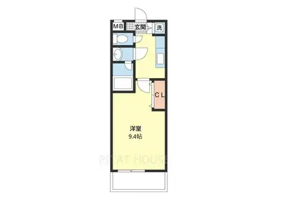 フジパレス太田 II番館(1K/1階)の間取り写真