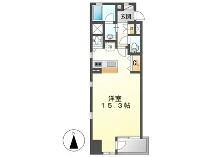 REPOSER名駅南(ワンルーム/5階)の間取り写真