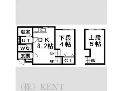 メゾン307(1SLDK/2階)の間取り写真