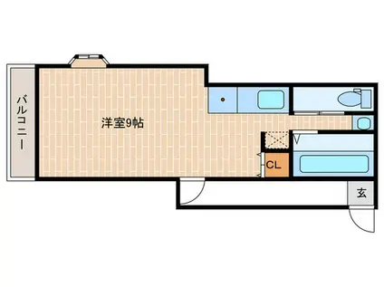 ラロッカ(ワンルーム/2階)の間取り写真