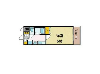 プレサンス名古屋駅前(1K/10階)の間取り写真