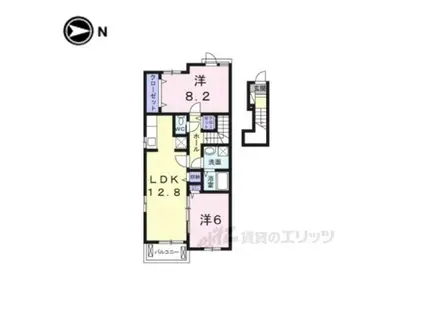 ベル・フィオーレ(2LDK/2階)の間取り写真