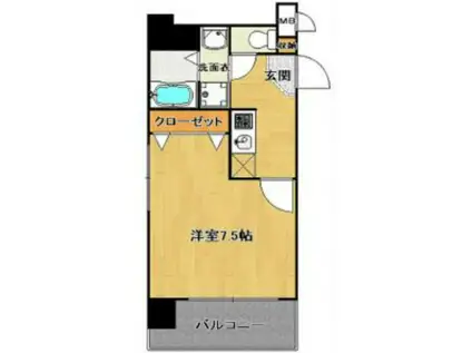 ラフィネス薬院ウエストタワー(1K/3階)の間取り写真