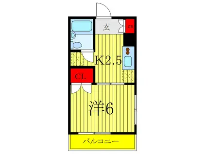 ラフォーレ21(1K/3階)の間取り写真