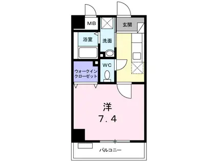 シャルマン・ベルNAKANO(1K/3階)の間取り写真