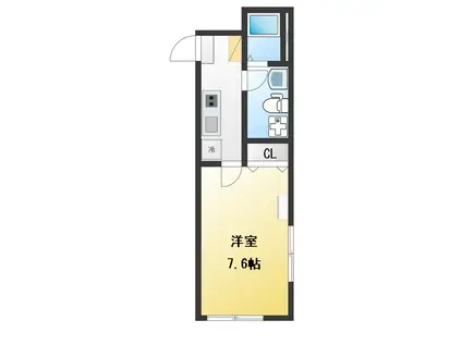 ANON TERRACE 二俣川(1K/2階)の間取り写真