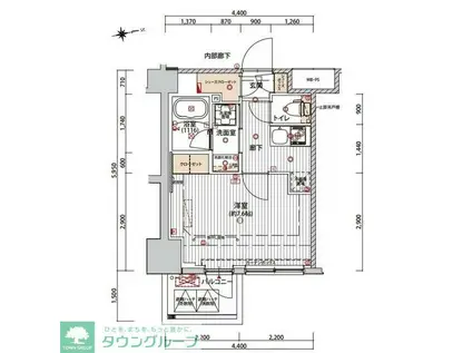 プレシャスハーモニー八王子(1K/13階)の間取り写真