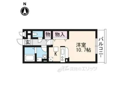 セジュール城南(ワンルーム/3階)の間取り写真