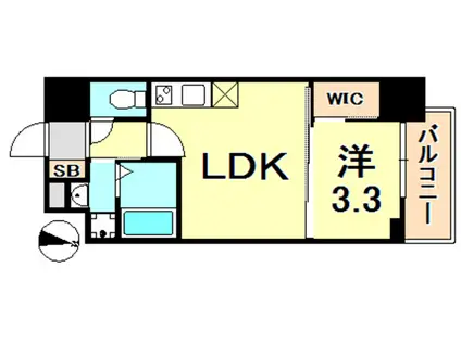 セレニテ神戸元町(1LDK/10階)の間取り写真