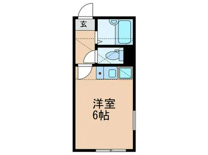 ピタゴラス大山(ワンルーム/1階)の間取り写真