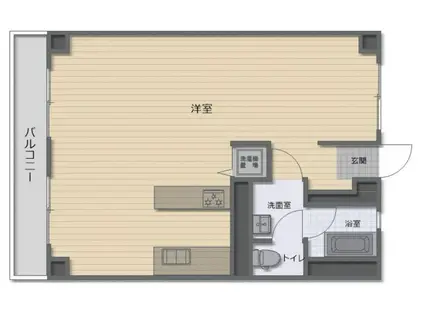 磯子駅前ビル(ワンルーム/11階)の間取り写真