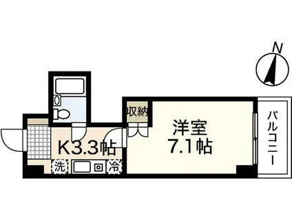 アメニティハイム(1K/1階)の間取り写真