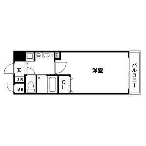 プレサンス神戸三宮(1K/5階)の間取り写真