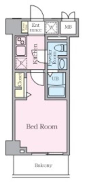 S-RESIDENCE妙典BROAD(1K/2階)の間取り写真