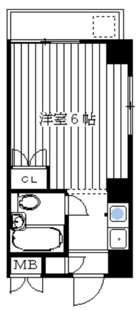 コスモス阿佐ヶ谷(ワンルーム/2階)の間取り写真