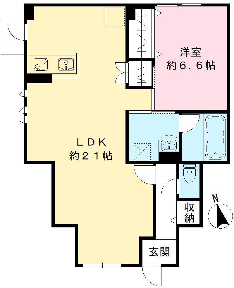 レクシアメゾン(1LDK/1階)の間取り写真