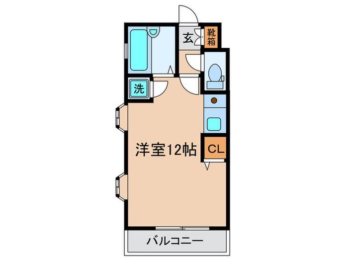 レフィナードヤヒロ(ワンルーム/2階)の間取り写真
