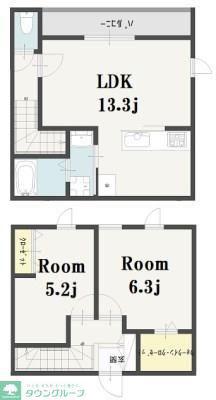 IMAGAWA MID GARDEN SUITE(2LDK/1階)の間取り写真