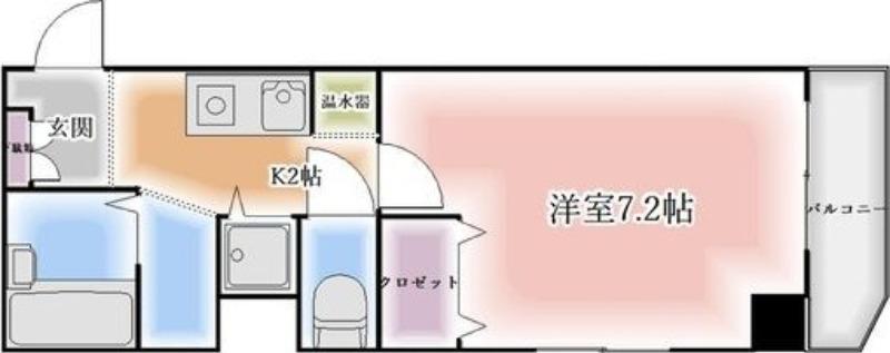 ライフステージ白壁(1K/5階)の間取り写真