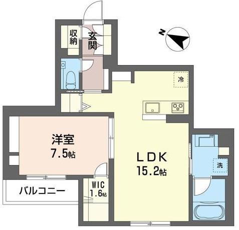 ニュートーム67(1LDK/2階)の間取り写真