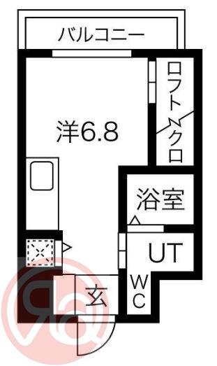 コーラルポワント難波ウエスト(ワンルーム/6階)の間取り写真