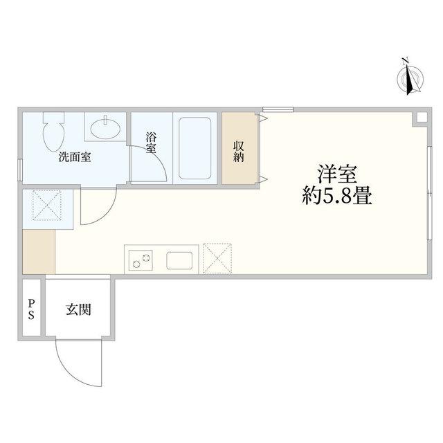 LA COLLINA DI SH(ワンルーム/1階)の間取り写真