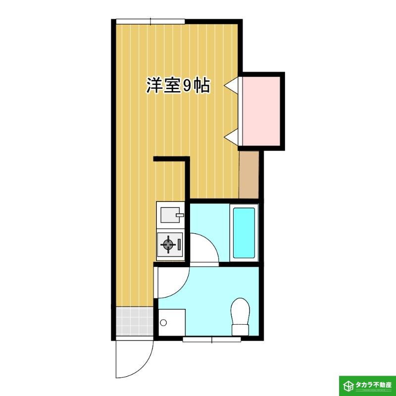 オクタ大友(ワンルーム/1階)の間取り写真