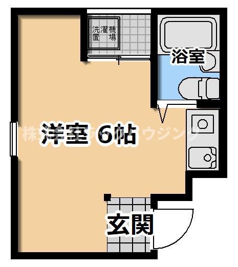ディモーレ清水(ワンルーム/4階)の間取り写真