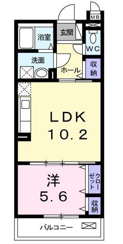 あざみ野グランカーサ II番館(1LDK/3階)の間取り写真