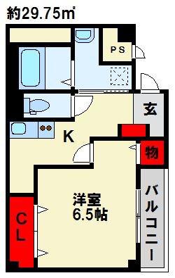 カサブランカ(1K/2階)の間取り写真