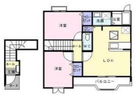 プロディジョーソ203(2LDK/2階)の間取り写真