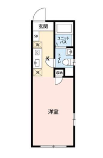 GRANDE OIMACHI(ワンルーム/4階)の間取り写真
