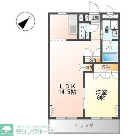 クオリティハウス・リンドウ(1LDK/1階)の間取り写真