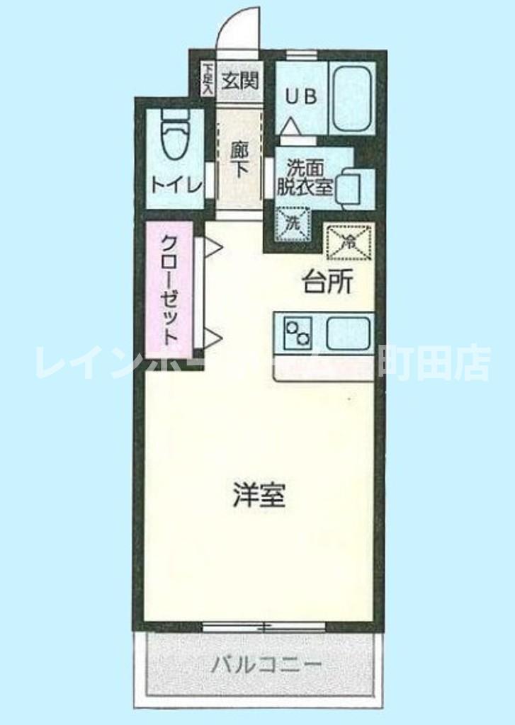 ヴィラ・アンジュ(ワンルーム/2階)の間取り写真