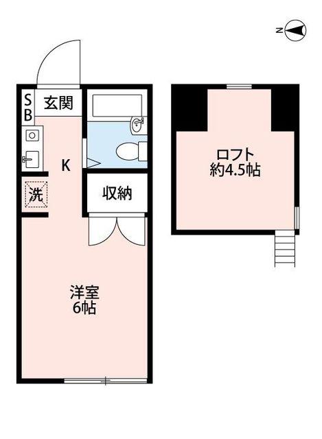 セフィール片町(ワンルーム/2階)の間取り写真