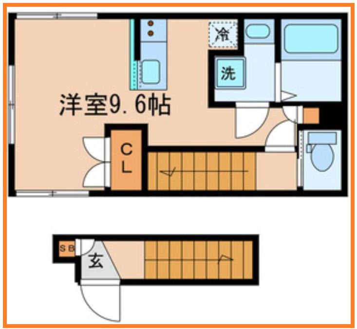 CLASSY RESIDENCE(ワンルーム/2階)の間取り写真