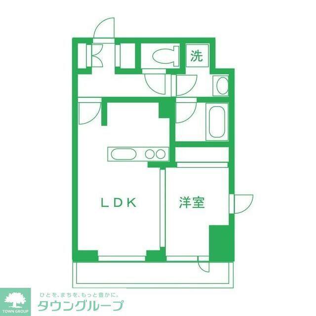 アメニティ市川ネクスト(1LDK/3階)の間取り写真