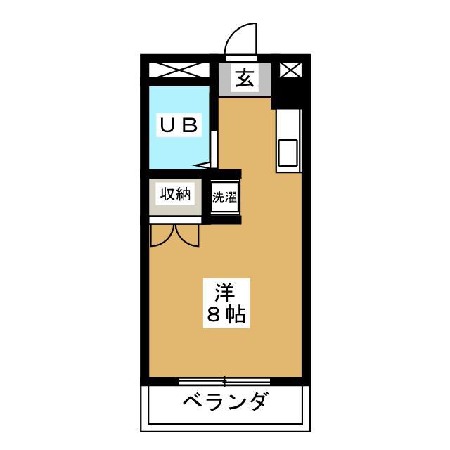 赤坂アーバンライフ(ワンルーム/2階)の間取り写真
