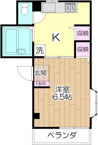 シャロ―メゾン(1K/1階)の間取り写真