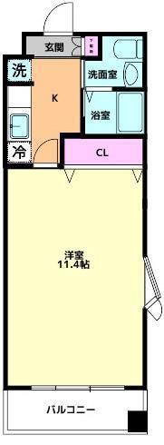 ヤママサ第10ビル(1K/2階)の間取り写真