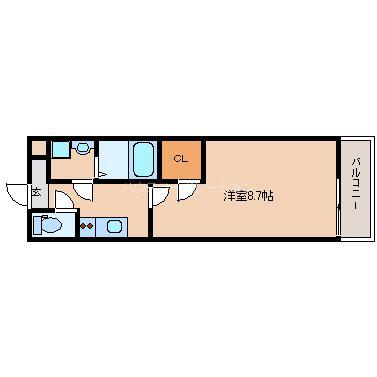 フジパレス尼崎西難波(1K/2階)の間取り写真