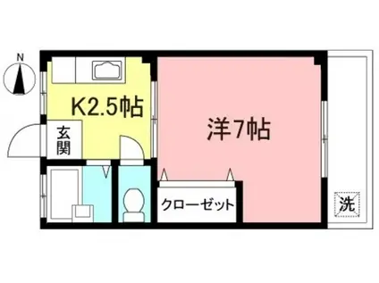 高橋マンション(1K/2階)の間取り写真